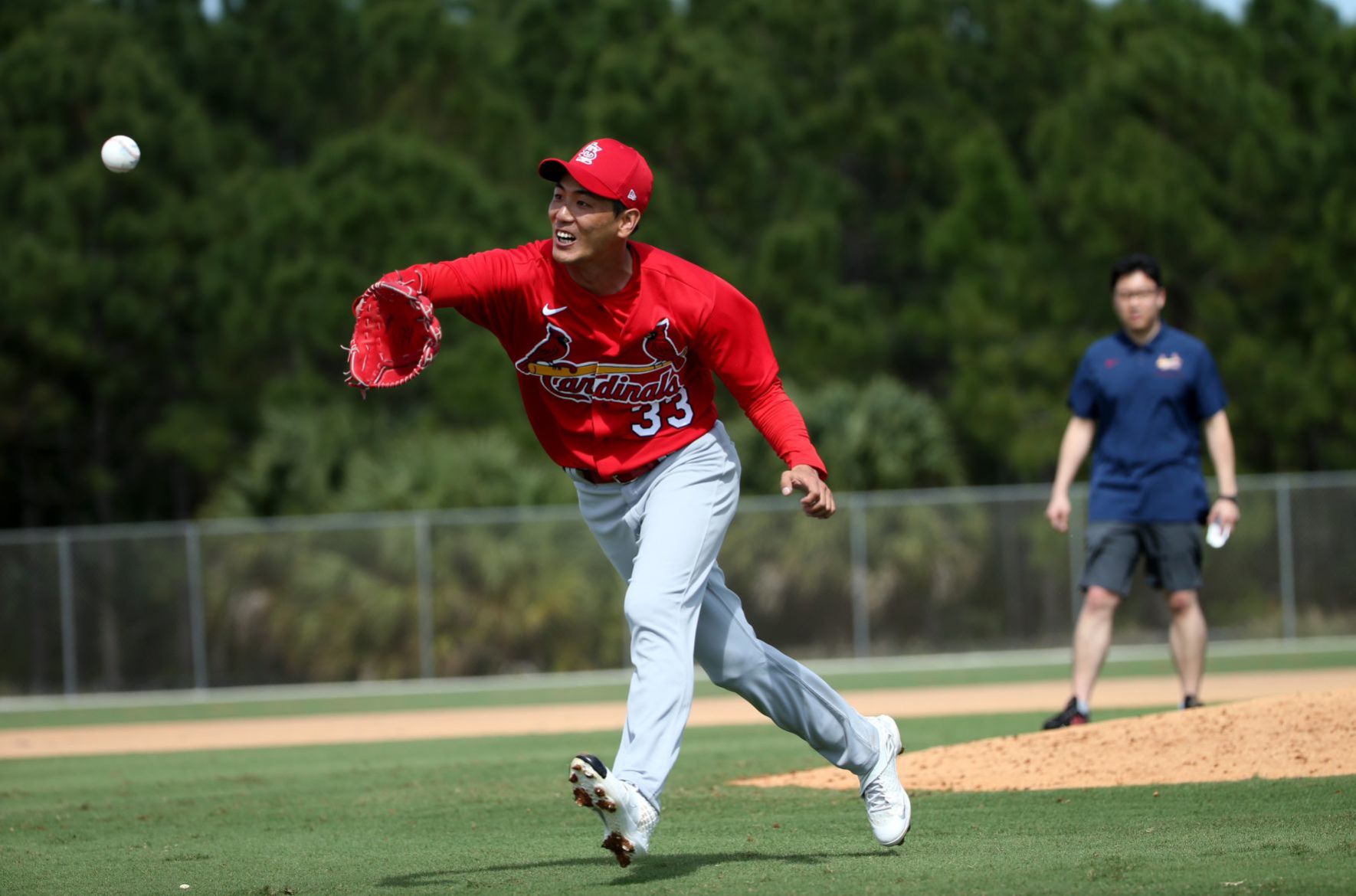 First official workout of Cardinals spring training